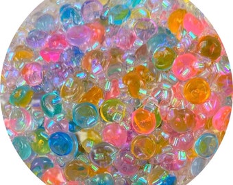 Axolotl Fishbowl Slime! Crunchy slime, crunch bomb fishbowl slime, axolotl slime, clear slime, scented clear slime