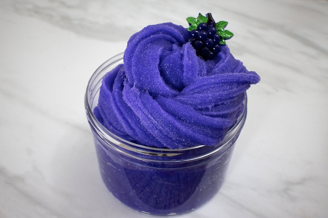 Slime Fizzy Frozen Grape Icee Slime Purple Slime, Slime With Charm
