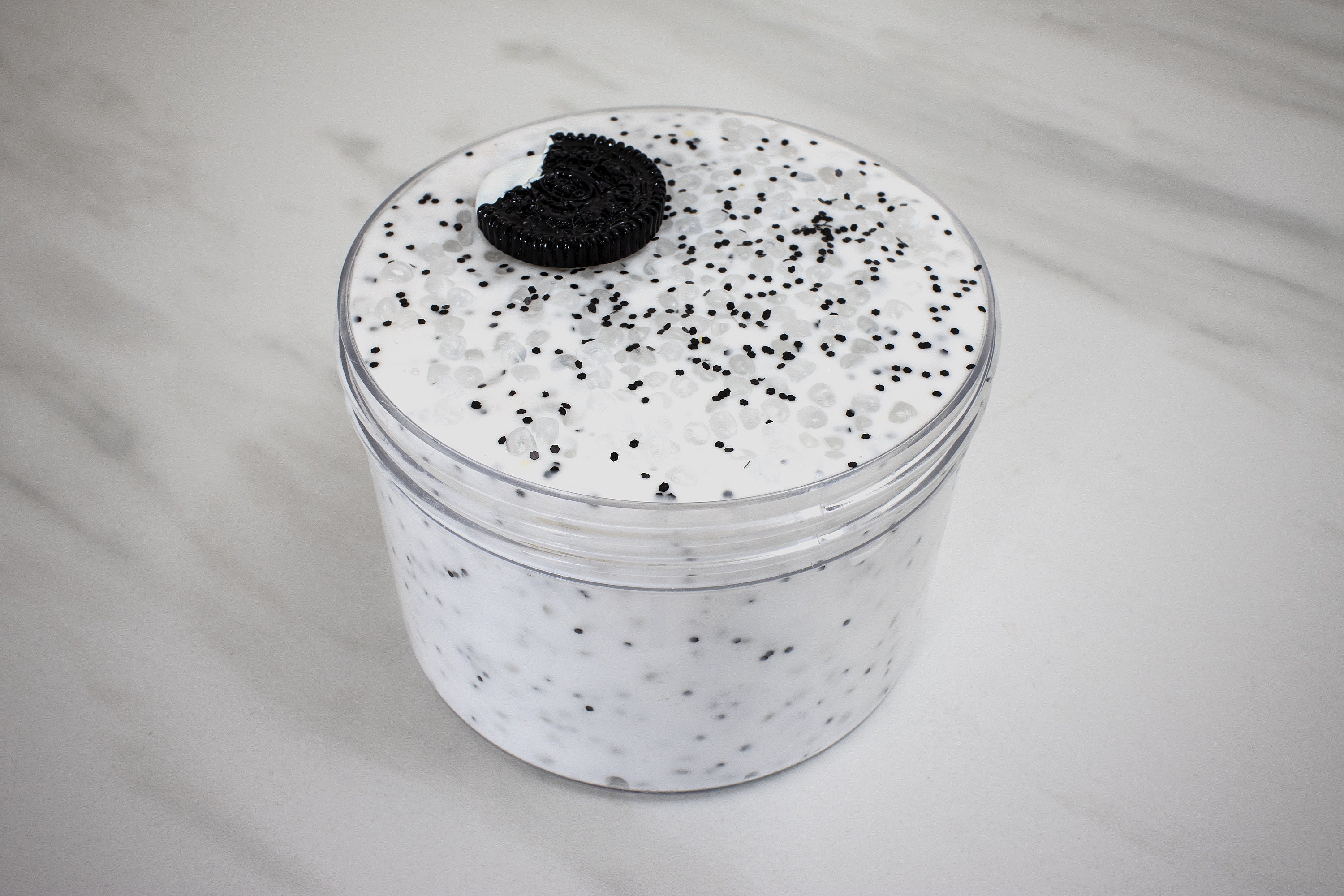 Slime Crushed Cookies and Cream white glue slushie slime Etsy