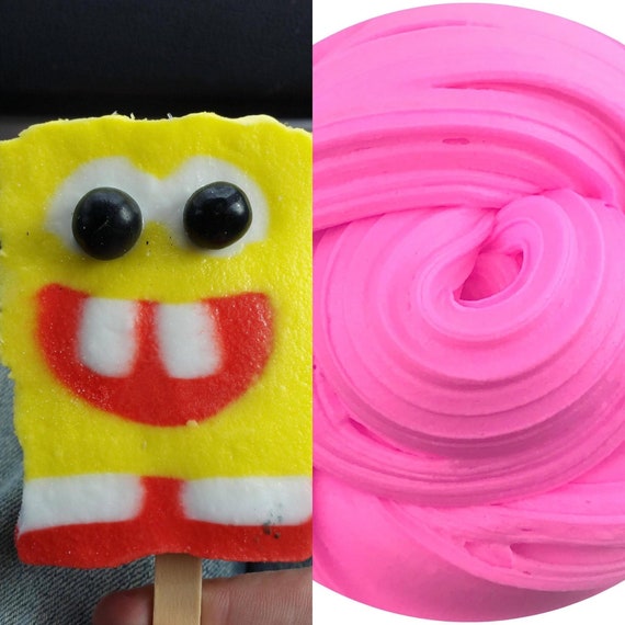 Slime Spongebob Popsicle DIY Clay Slime, Butter Slime, Unique