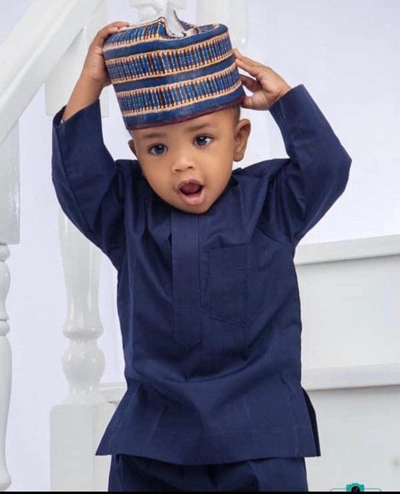 Hausa Boy Vetements Chapeau Gratuit Africain Enfant Kaftan Etsy