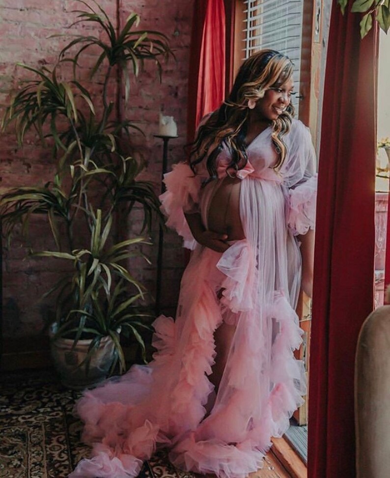 Tulle Robe Maternity Photo Shoot Robe Photo Prop Costume