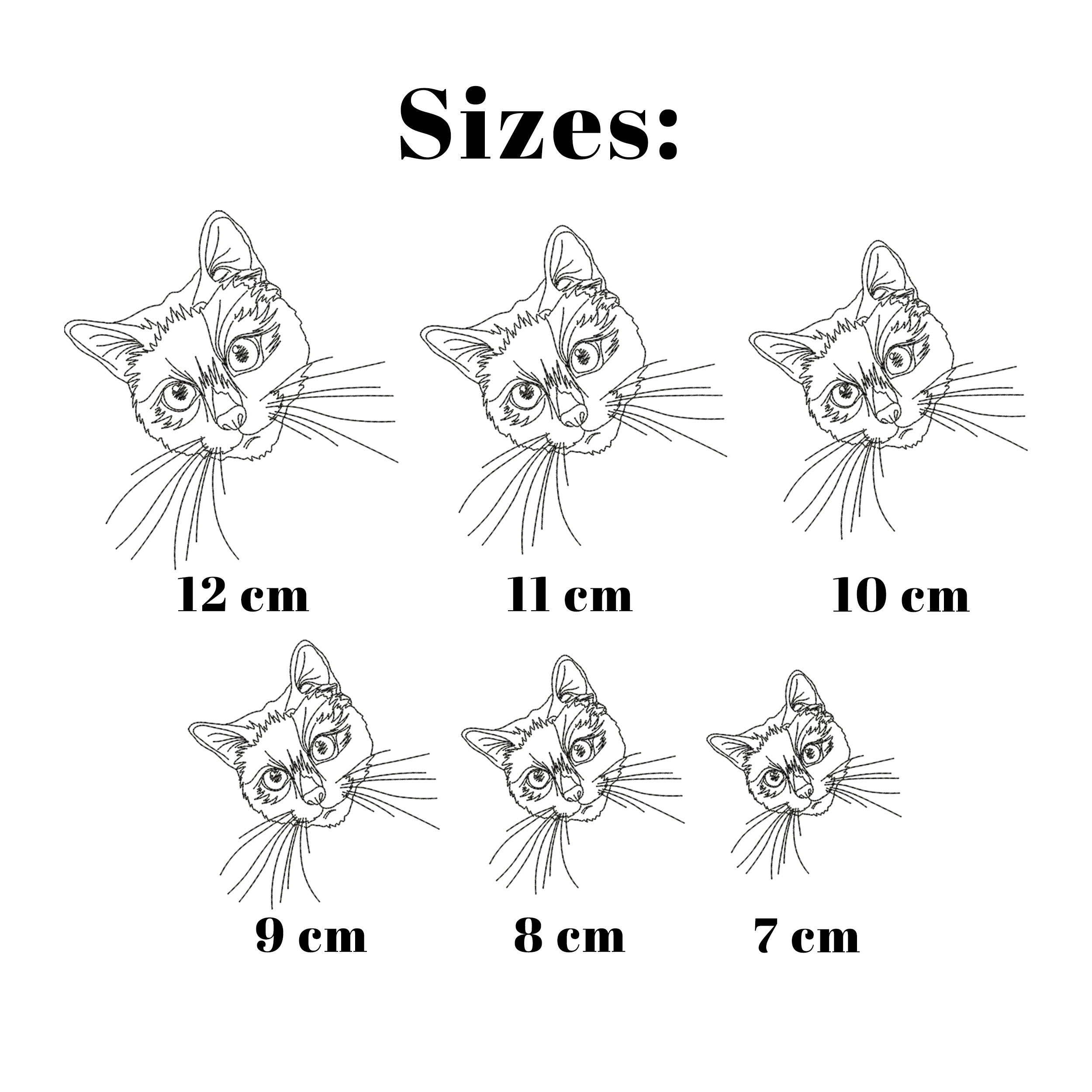 Custom Line Pet Portrait, Line Art Embroidery From Your Photo ...