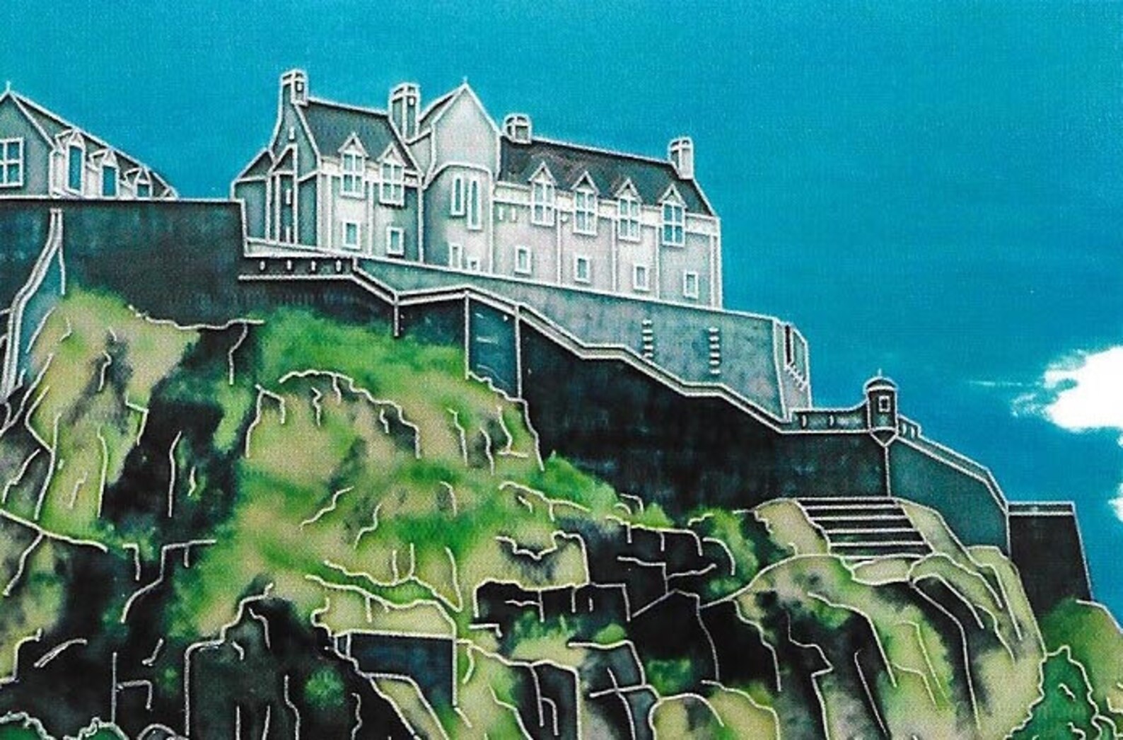 Edinburgh Castle Ceramic Picture Tile Etsy