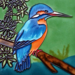 Kingfisher - Ceramic Picture Tile