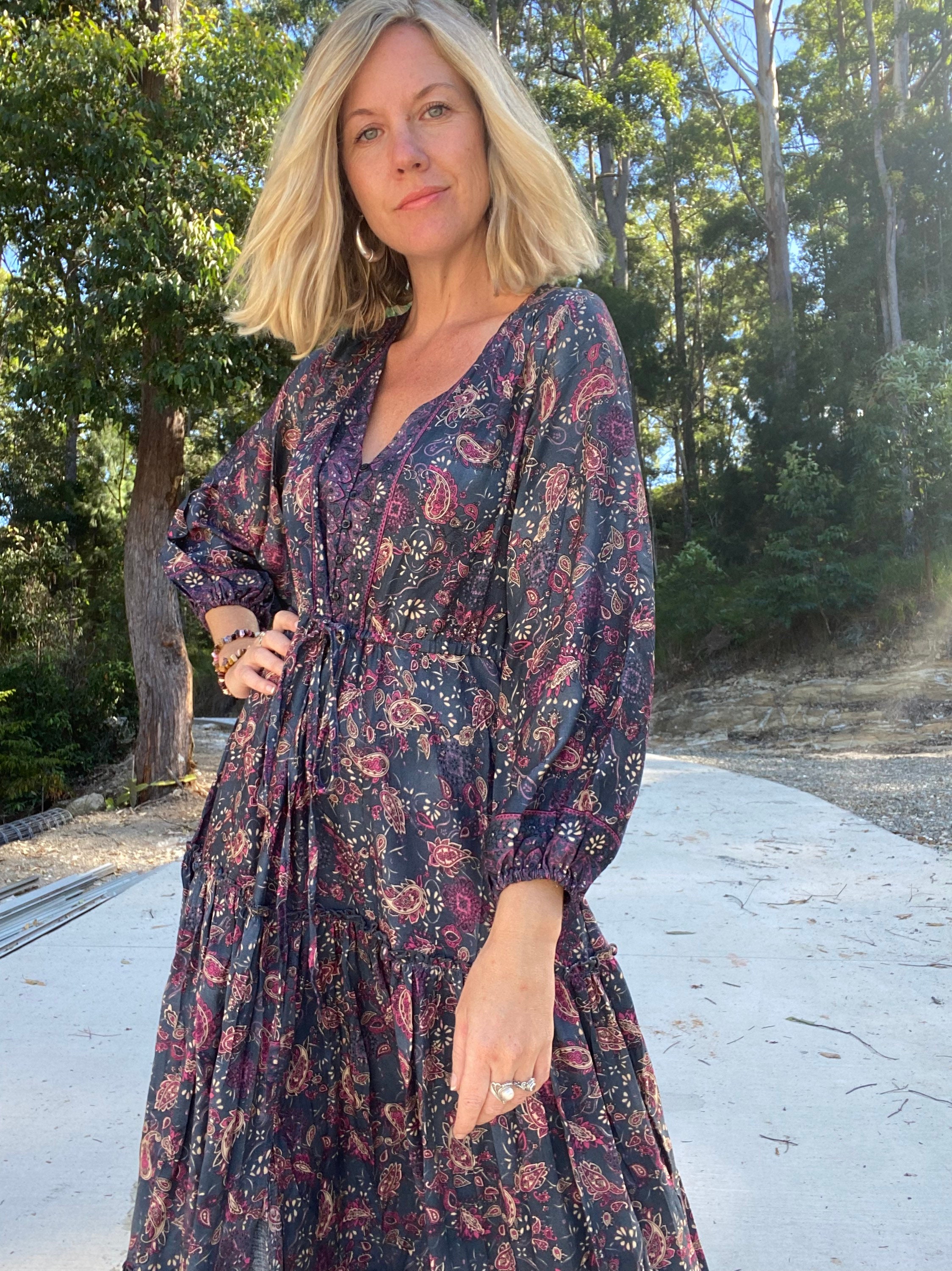 kleid boho midi