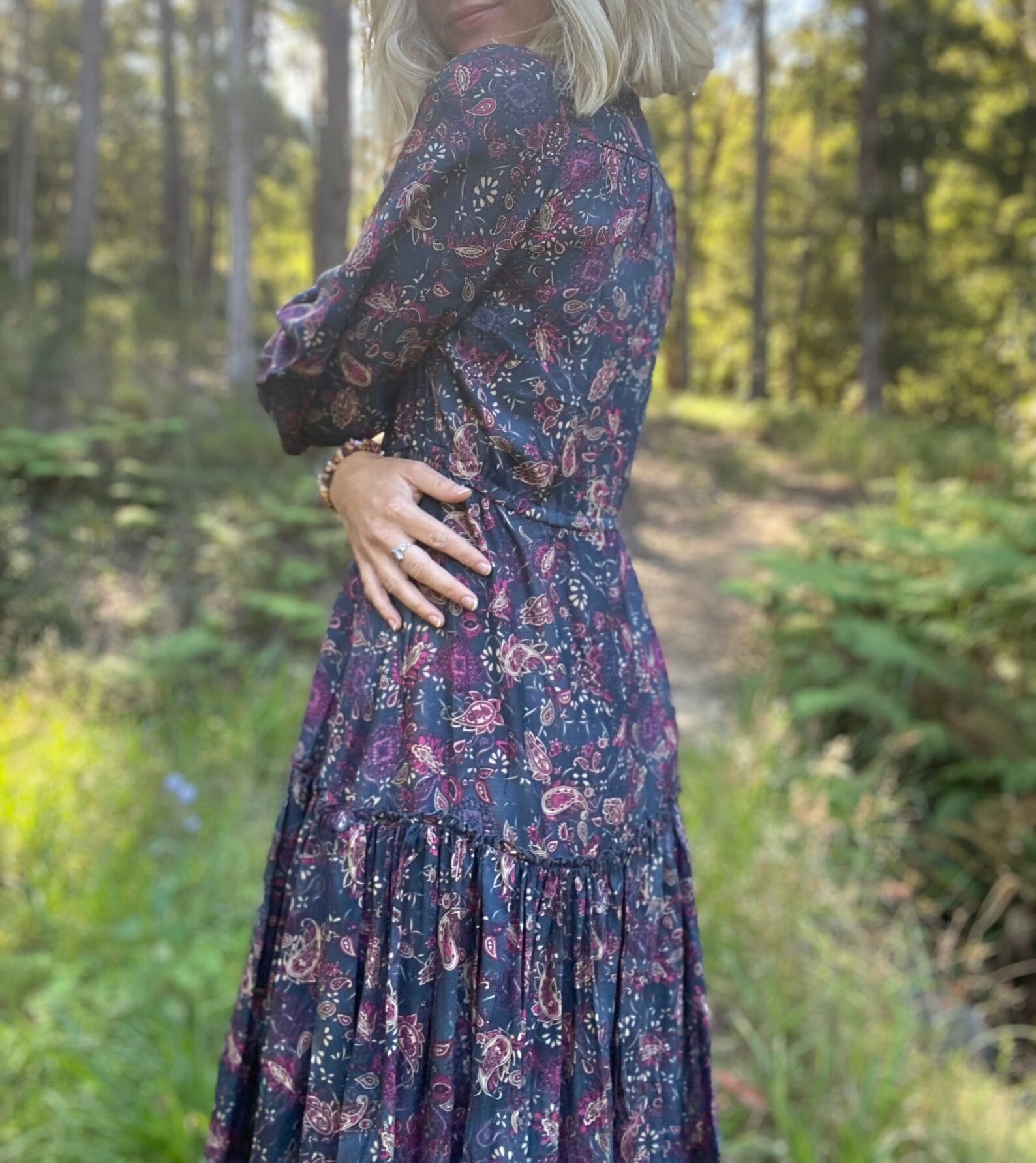 kleid boho midi