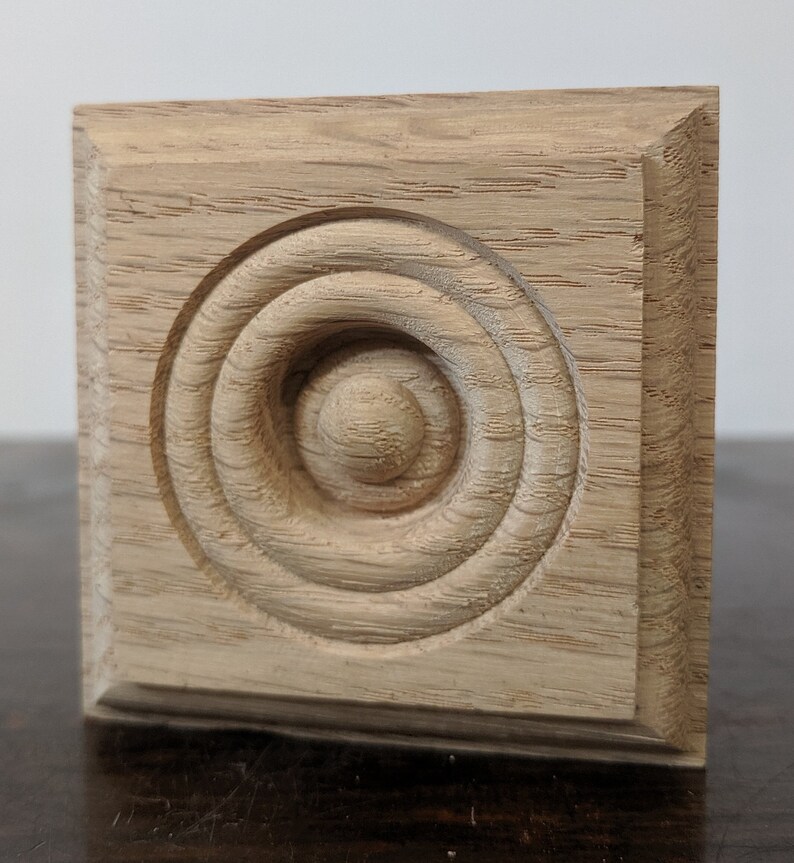 Wooden Rosette 56 Square Door Window Trim 2 Etsy