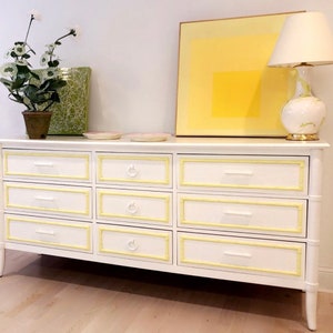 SOLD - Thomasville bamboo dresser