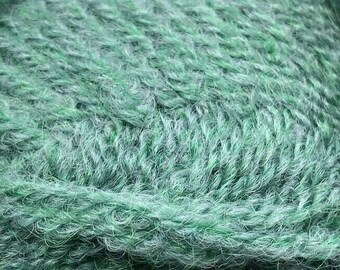 Vintage French Les Bouquets Unger Yarn Lot 6 Skeins Green Wool Mohair BL FRANCE