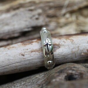 rosary ring - catholic rosary - finger rosary - religious ring - prayer ring - decade rosary - silver rosary ring - one decade rosary