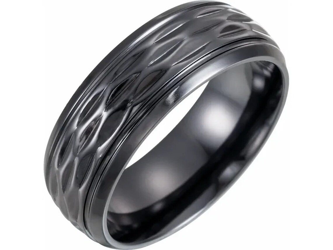 minimalist wedding band men