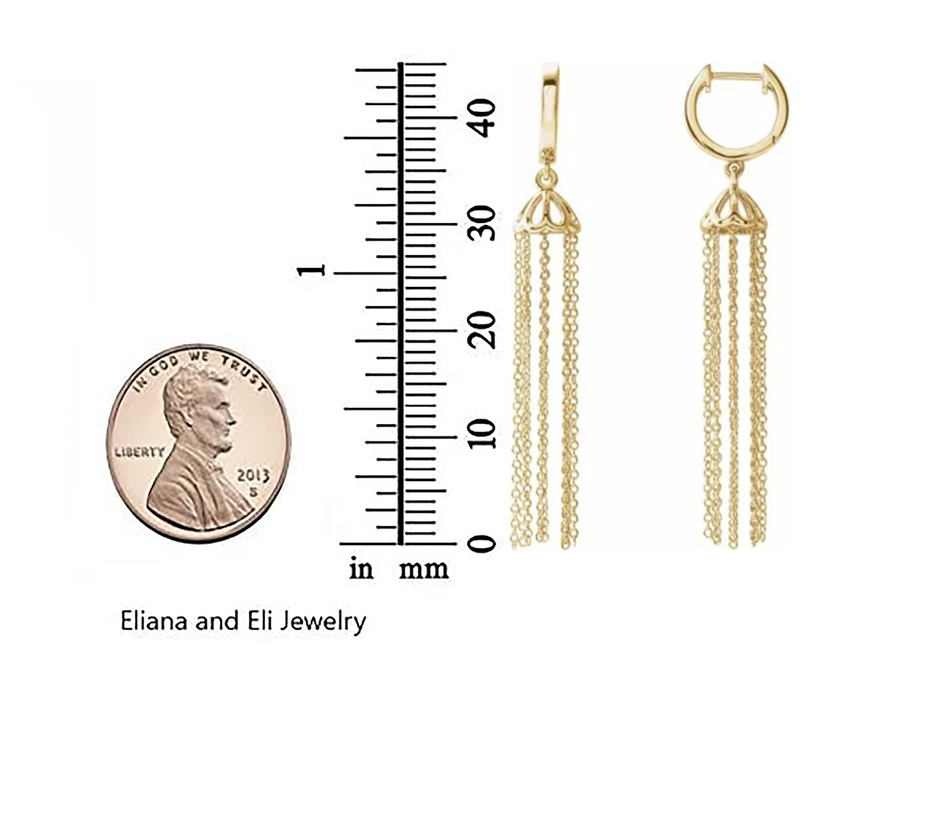 Handmade Hanging Earrings White Hoop Chain Earrings Etsy