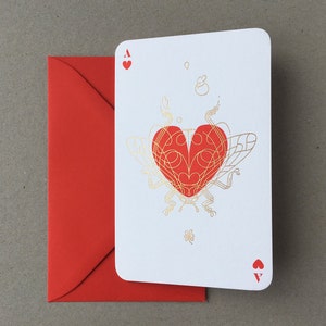 As de Cœur Coccinelle / Carte Porte bonheur de qualité : Amour & Chance image 9