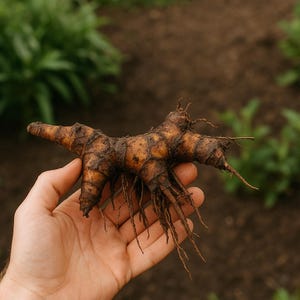 Cleopatra Canna Lily Rhizome – Orange, Yellow Blooms, Variegated Foliage image 10