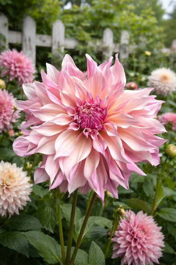 Cafe Au Lait Royal Dinnerplate Dahlia Tuber | Blush Champagne Bloom (PREORDER 2026)