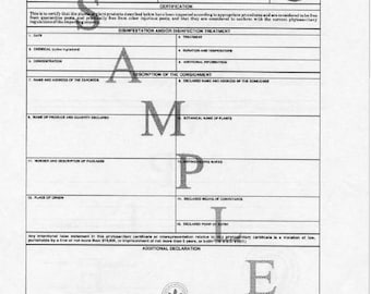 Phytosanitary Inspection for small orders