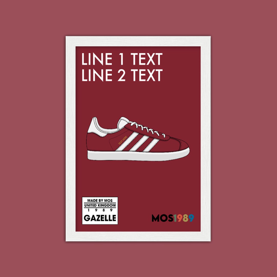 personalised gazelle trainers