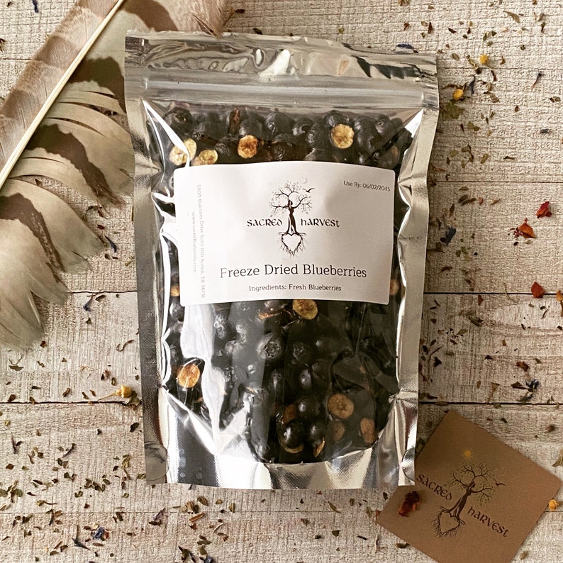 Freeze Dried Blueberries 2 oz. Etsy