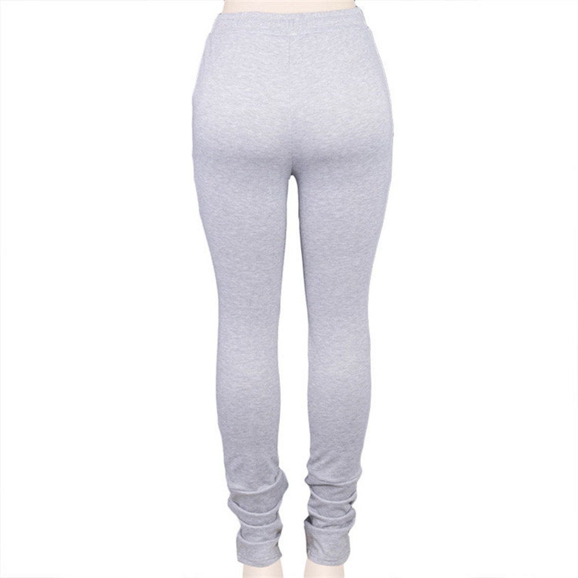 orange stacked sweats