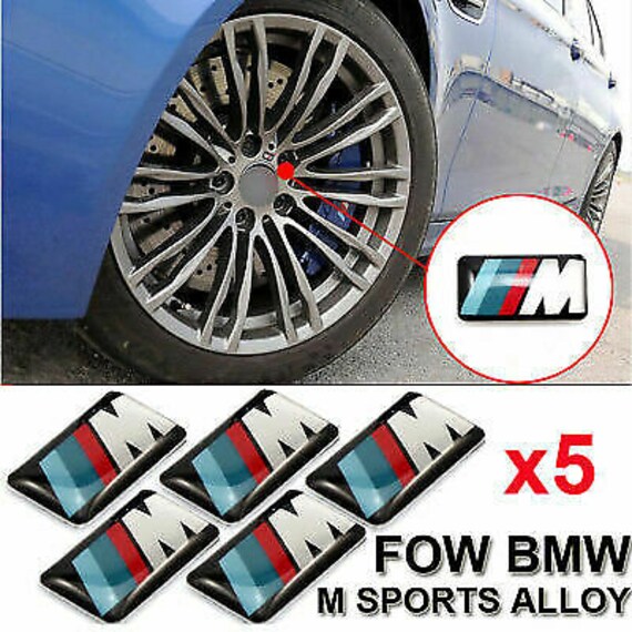 5PCS BMW M Sport Wheel Alloy Badge 3D Emblem Sticker Wheel - Etsy