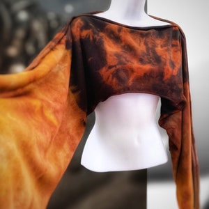 OOAK Hand dyed cropped sweatshirt Ready to ship