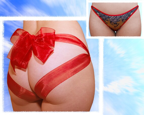 Crotchless Christmas lingerie Sheer lingerie See through lingerie Erotic li...