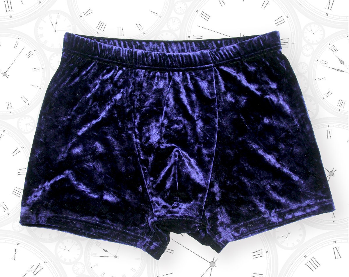 Mens velvet boxer panties Valentine day gift for him Best Etsy