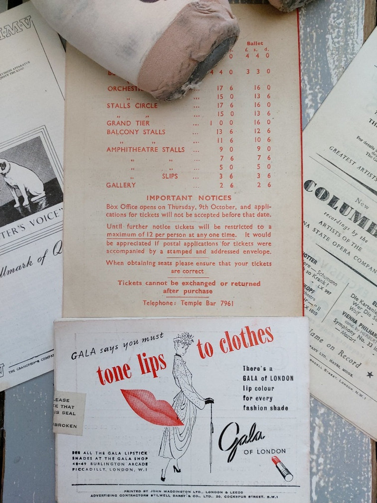 Vintage ballet and opera programmes | Etsy