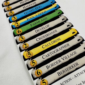 Dominion HINTERLANDS Divider Cards 2nd Edition - Full Tab DIVIDER CARDS of the Expansion for the Game of Dominion
