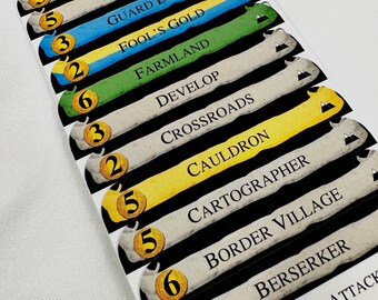Dominion HINTERLANDS Divider Cards 2nd Edition - Full Tab DIVIDER CARDS of the Expansion for the Game of Dominion