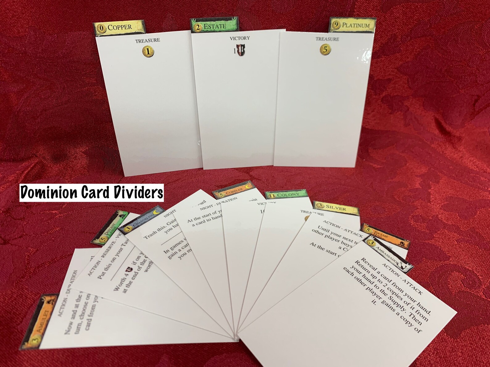 The DOMINIONIZER the ULTIMATE Dominion Card ORGANIZER the - Etsy