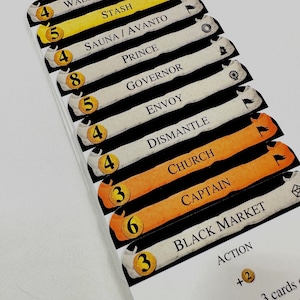 Dominion PROMO Divider Cards - Full Tab Divider Cards of the Promo Expansion for the Game of Dominion