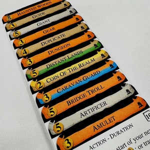 Dominion ADVENTURES Divider Cards - Full Tab DIVIDER CARDS of the Adventures Expansion for the Game of Dominion