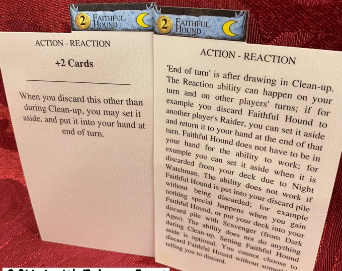Dominion Divider Cards - DIVIDER CARDS Half Tabbed and Laminated for ORGANIZING Dominion