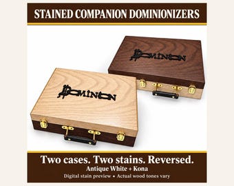 Stained Companion Dominion Storage Cases with Full-Tab Dividers