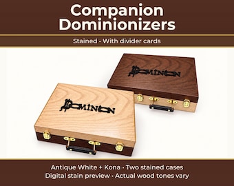 Stained Companion Dominion Storage Cases with Full-Tab Dividers