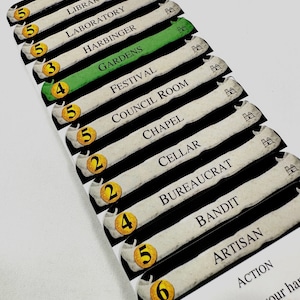 DOMINION Divider Cards 2nd Edition -  Full Tab DIVIDER CARDS for the Expansion for the Game of Dominion