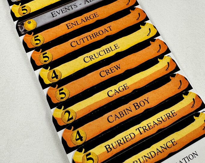 Dominion PROSPERITY Divider Cards 2nd Edition - Full Tab DIVIDER CARDS of the Expansion for the Game of Dominion