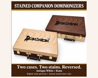 Stained Companion Dominion Storage Cases | Two Cases, No Card Dividers