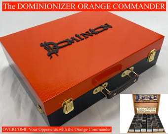 Dominion Card Game Organizer: Orange Commander with Divider Cards