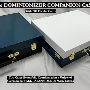 Dominion Organizer – DOMINIONIZER Painted Companion Cases without Divider Cards - ORGANIZE and STORE Dominion Expansions