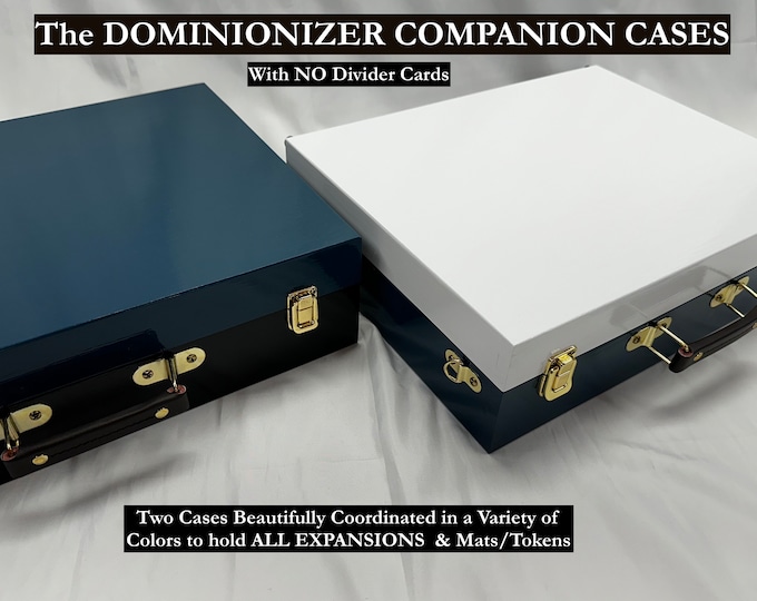 Dominion Organizer – DOMINIONIZER Painted Companion Cases without Divider Cards - ORGANIZE and STORE Dominion Expansions