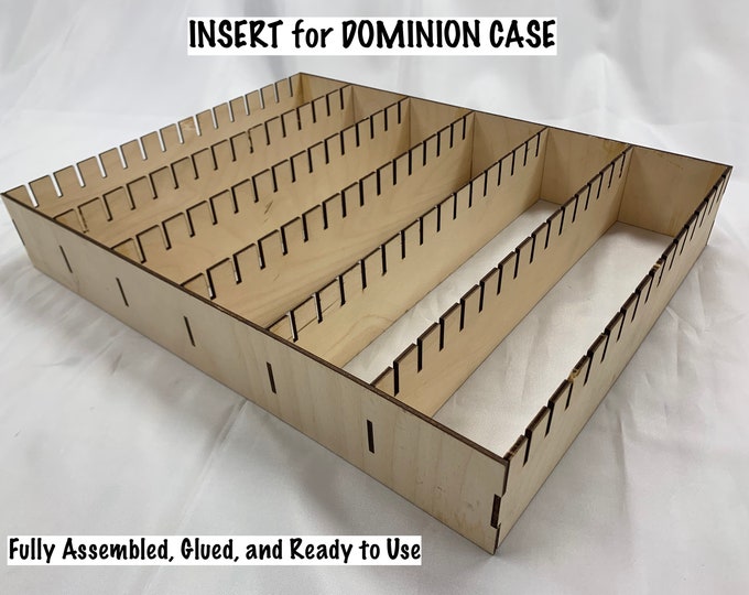 Dominion Card Game - INSERT for Dominion Case - Completely ASSEMBLED and READY to Use
