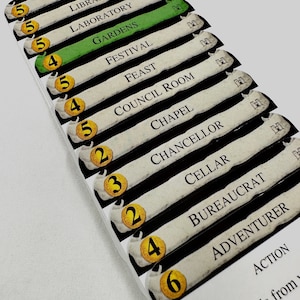 DOMINION Divider Cards 1st Edition - Full Tabbed DIVIDER CARDS of the Expansion for the Game of Dominion