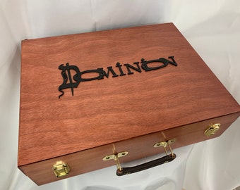 Dominion Card Game - ACCESSORIES for our Dominion Organizer in Full Word "Dominion" or the Dominion "D" for Customizing your Case