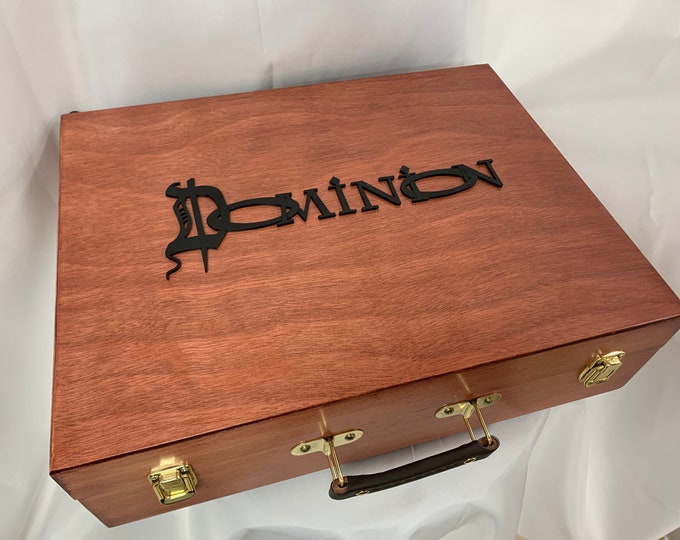 Dominion Card Game - ACCESSORIES for our Dominion Organizer in Full Word "Dominion" or the Dominion "D" for Customizing your Case
