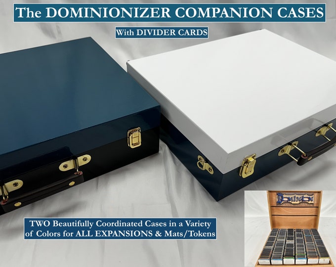 Dominion Organizer – DOMINIONIZER Painted Companion Cases with Divider Cards - ORGANIZE and STORE Dominion Expansions