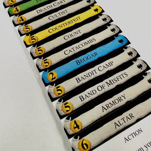 Expansión Dominion Dark Ages: Tarjetas con separadores de pestañas completos