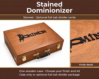 Stained Dominion Card Storage Case | Optional Dividers